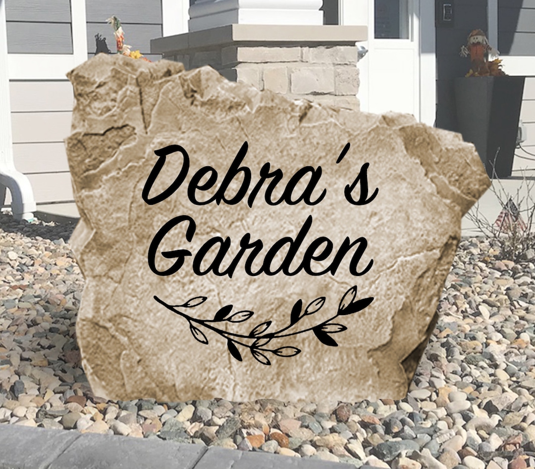 Personalized Garden Stone Engraved Stone Custom Stone Personalized Name