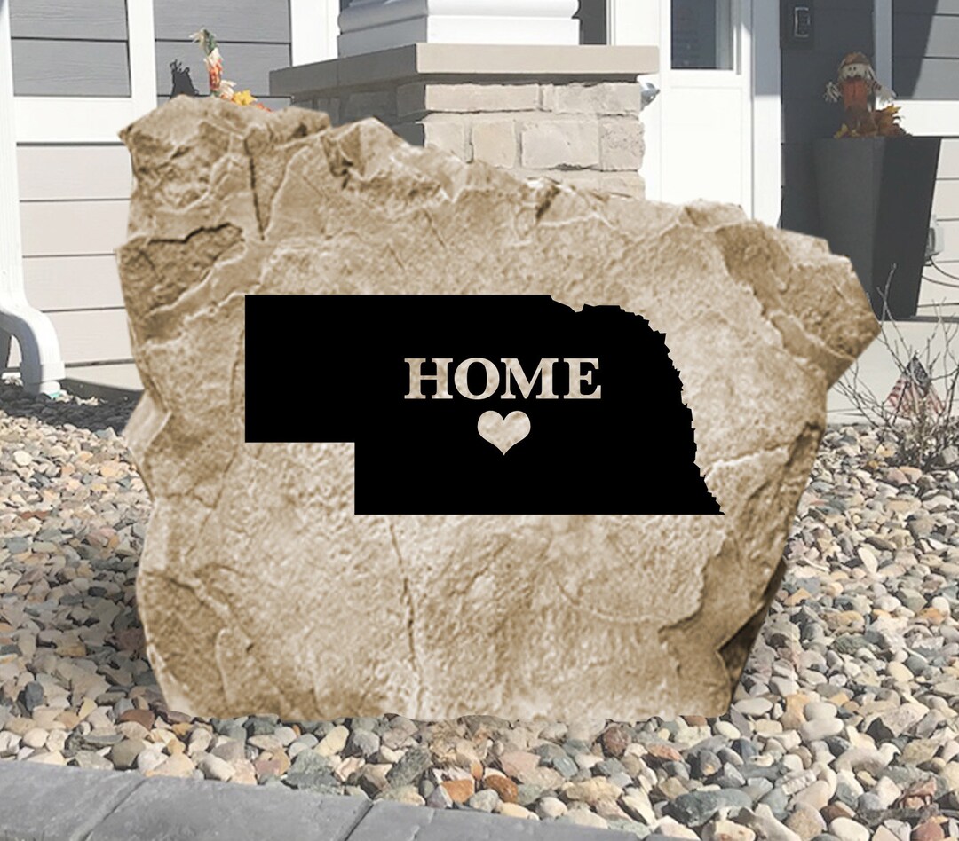 Nebraska Diamond Sign Nebraska State Engraved Stone Sign - Engraved - All States Available ...