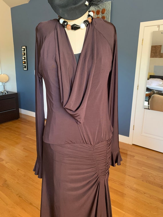 Vintage Just Cavalli (Roberto Cavalli) Brown Dres… - image 5