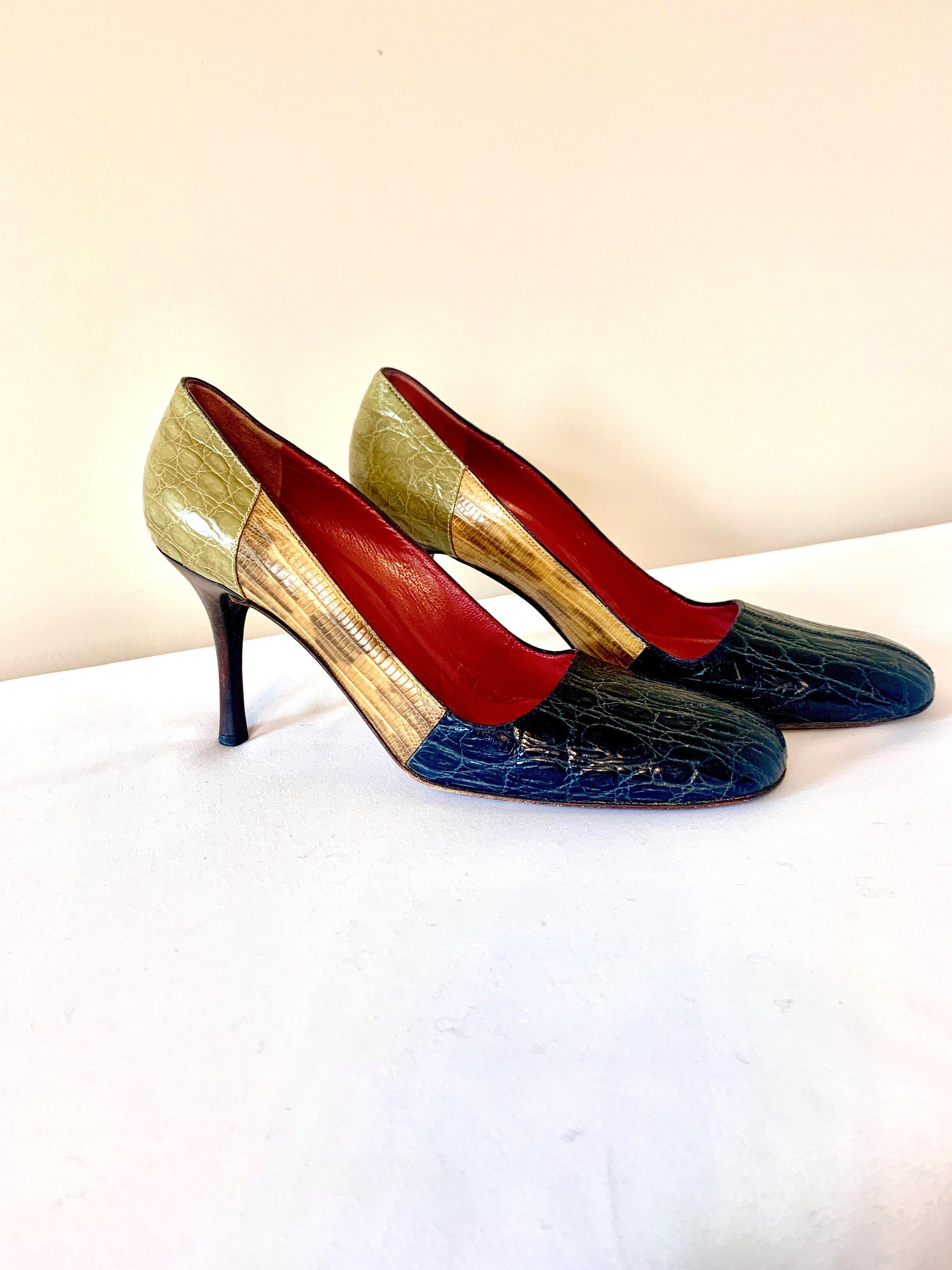 Giuseppe Zanotti Vicini Snake Pattern Size 38 Fits Like Etsy