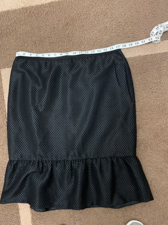 US Size 12 Shimmering Flounce Hem Black Skirt, Br… - image 8