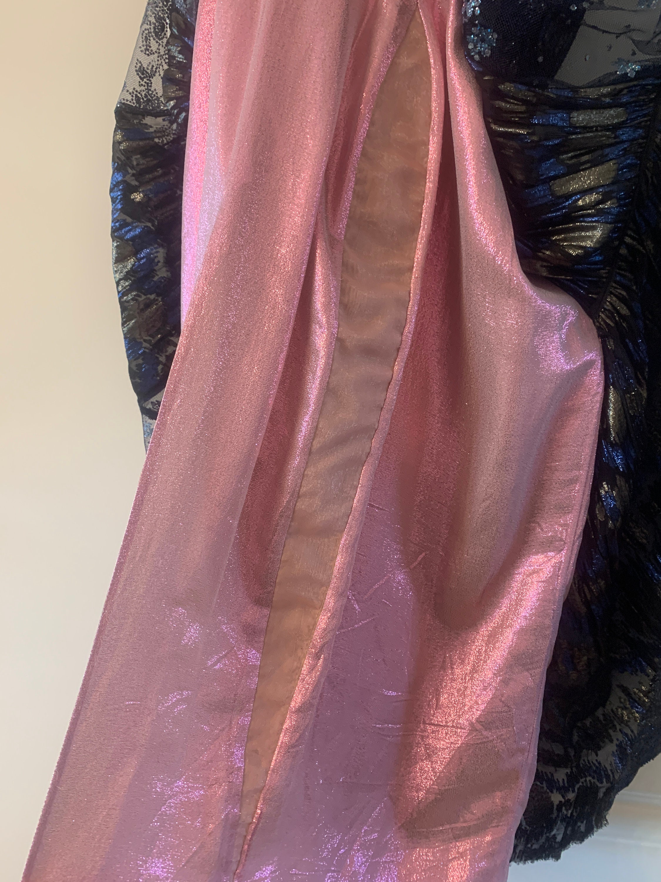 LANVIN Haute Couture Glitter Lace Cocktail Dress US Size 10 Etsy