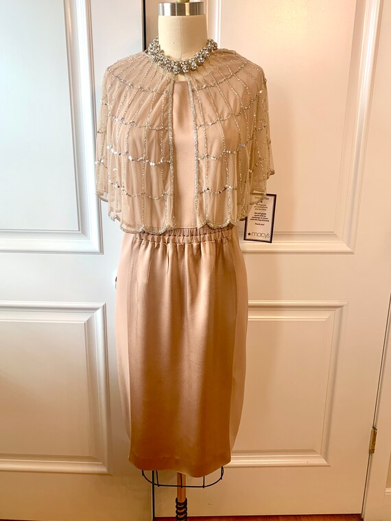 Peach calvin klein dress sales