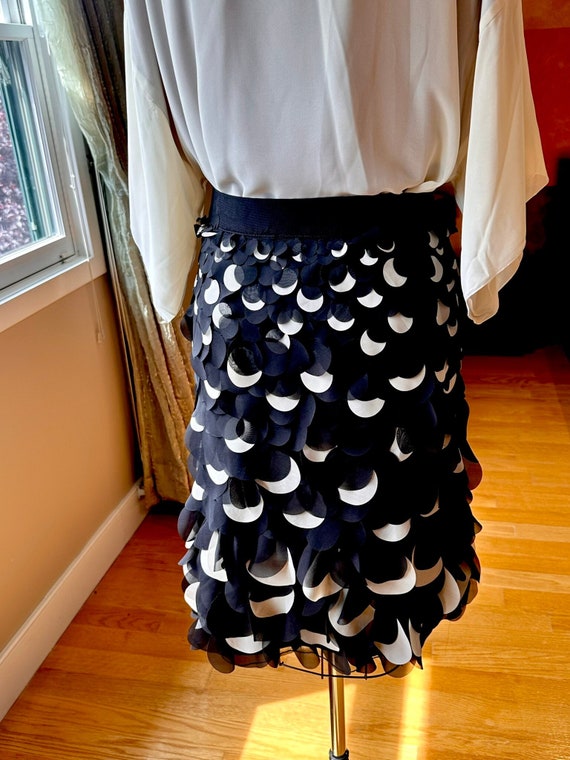 Large (size 12) 3-D fish scales pencil skirt
