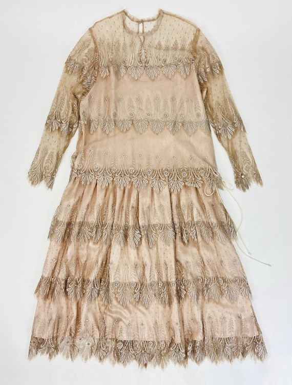 Large Vintage 20s Style Midi Dress - image 7