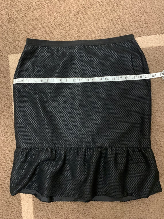 US Size 12 Shimmering Flounce Hem Black Skirt, Br… - image 9