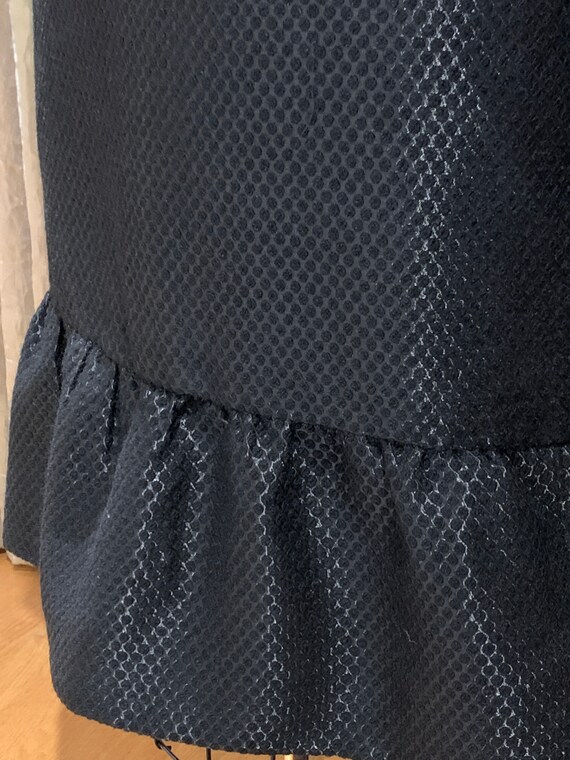 US Size 12 Shimmering Flounce Hem Black Skirt, Br… - image 4