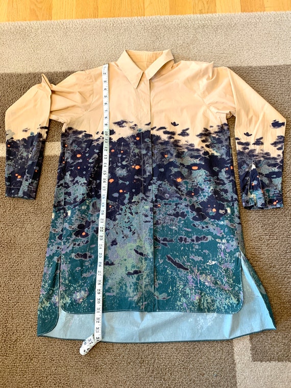 Italian Designer AEFFE Oversized Artist's Shirt, … - image 9