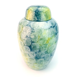 Brass Adult Urn/Cremation Urn/Full Color-Elegant Metal Urn