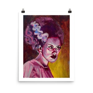 Bride of Frankenstein painting print