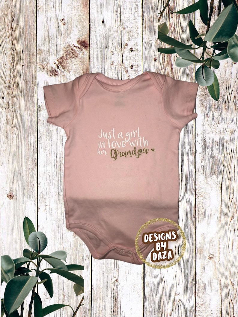 Gift for grandpa Baby girl onesie gifts for dad gifts for baby shower cute onesies onesies for baby shower