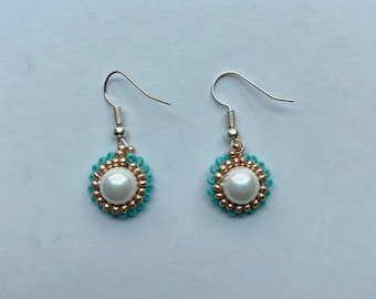 Beaded Hand-Sewn Earrings