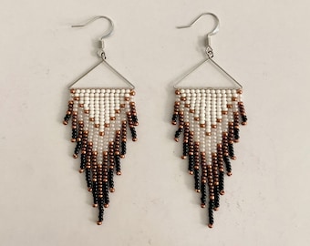 Beaded Fringe Earrings