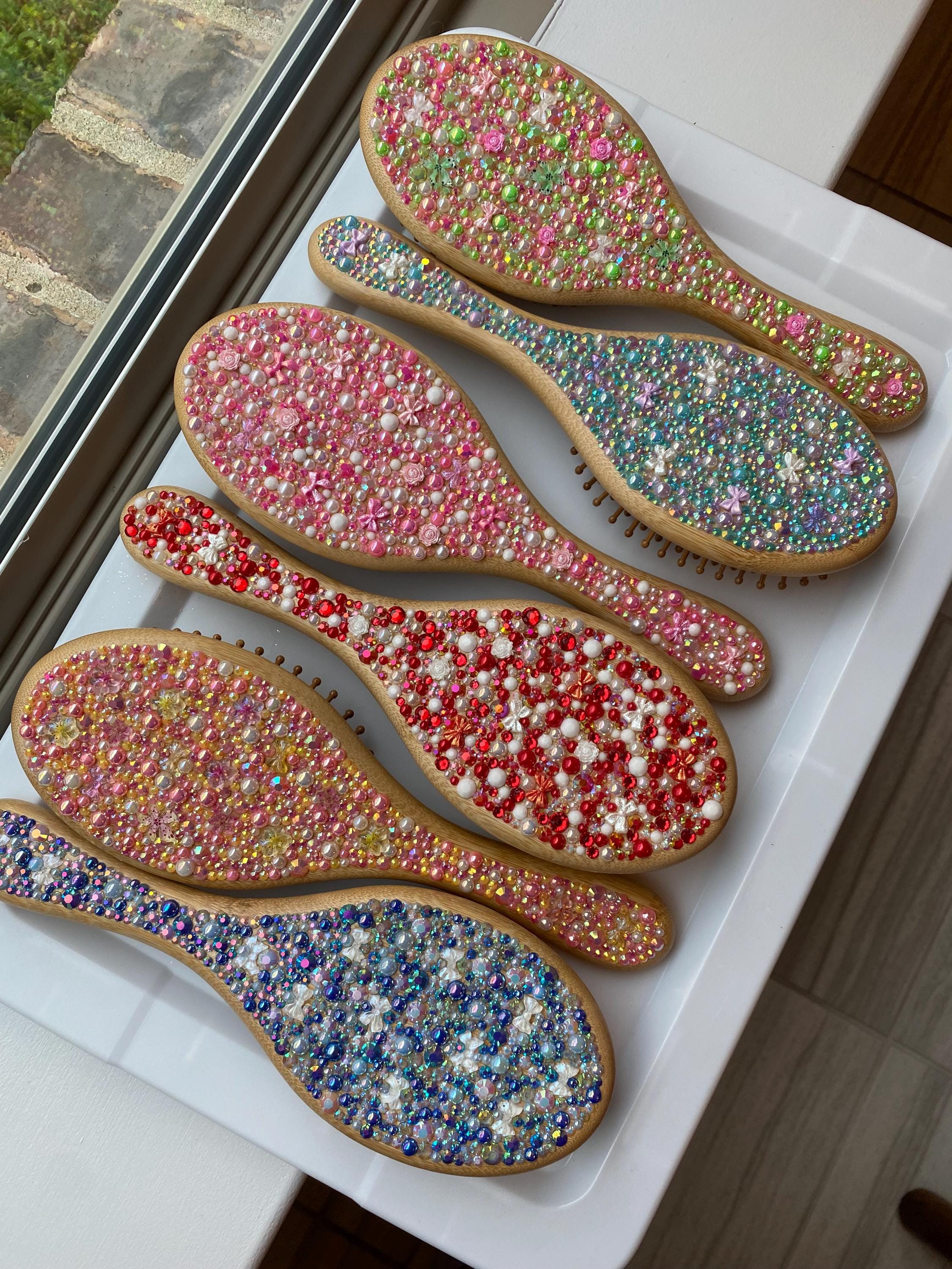 Hand made Baddazled hairbrush! Once you buy tell me what color you would like! DIY Mermaid Brushes: Fun and Creative Crafts for Girls | TikTok main image 3