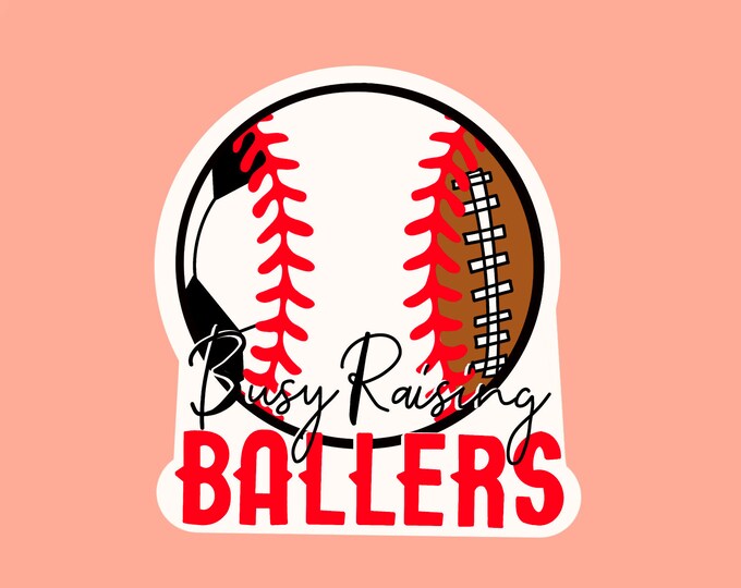 Busy Raining Ballers sticker