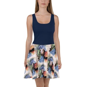Afghan Hound Lovers Skater Dress