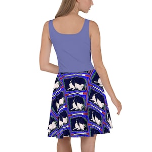 Vestido japonés de patinador pop de los amantes de la barbilla