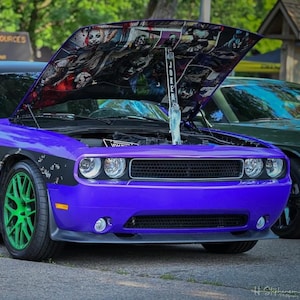 Customized Dodge Hood or Trunk Prop with Rechargeable LED, Personalized Car Accessory, Unique Auto Decoration, Gift for Dodge Enthusiasts