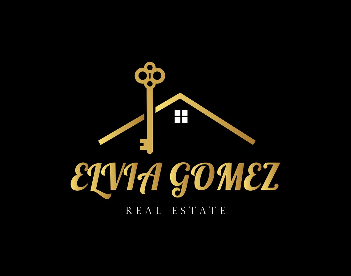 Gold real estate logo and real estate signature design logo & Etsy