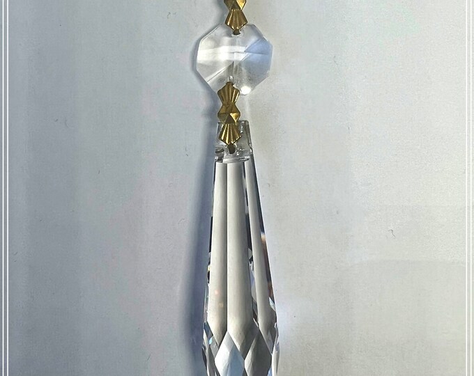 5 PC Replacements Prisms Chandelier Crystals Asfour Lead Pendeloque