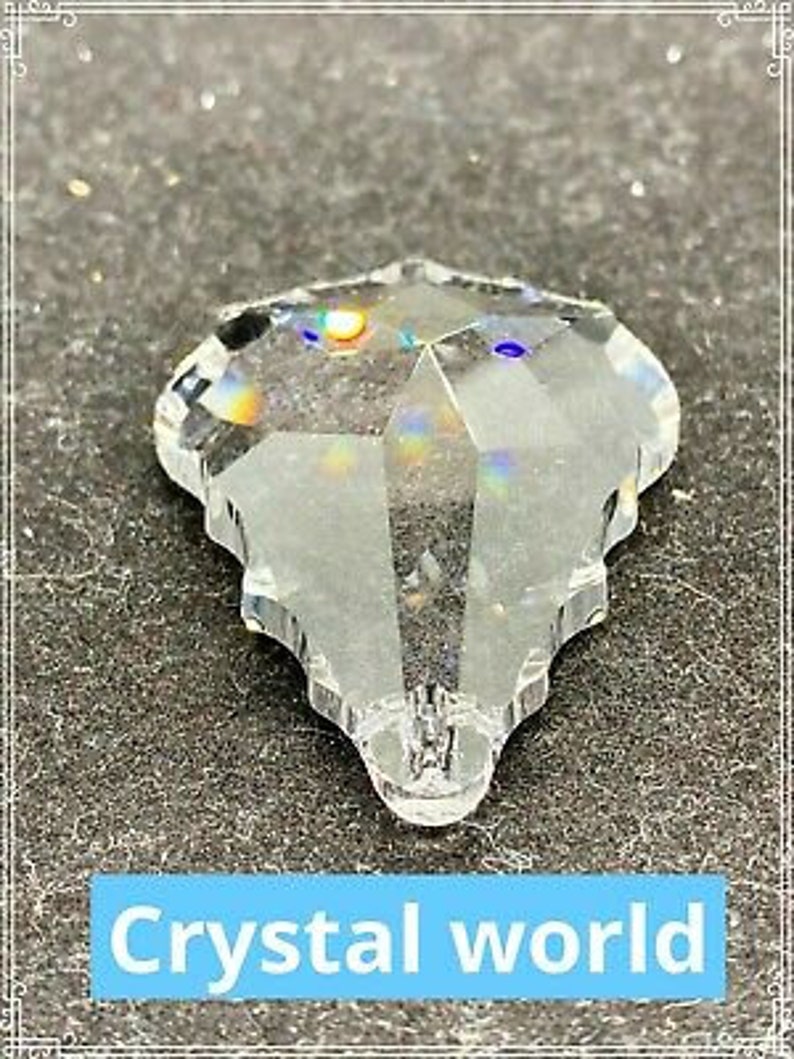 1 Hole 2" Clear Asfour Crystal Pendluque # 911 French Cut Set of 140-51mm