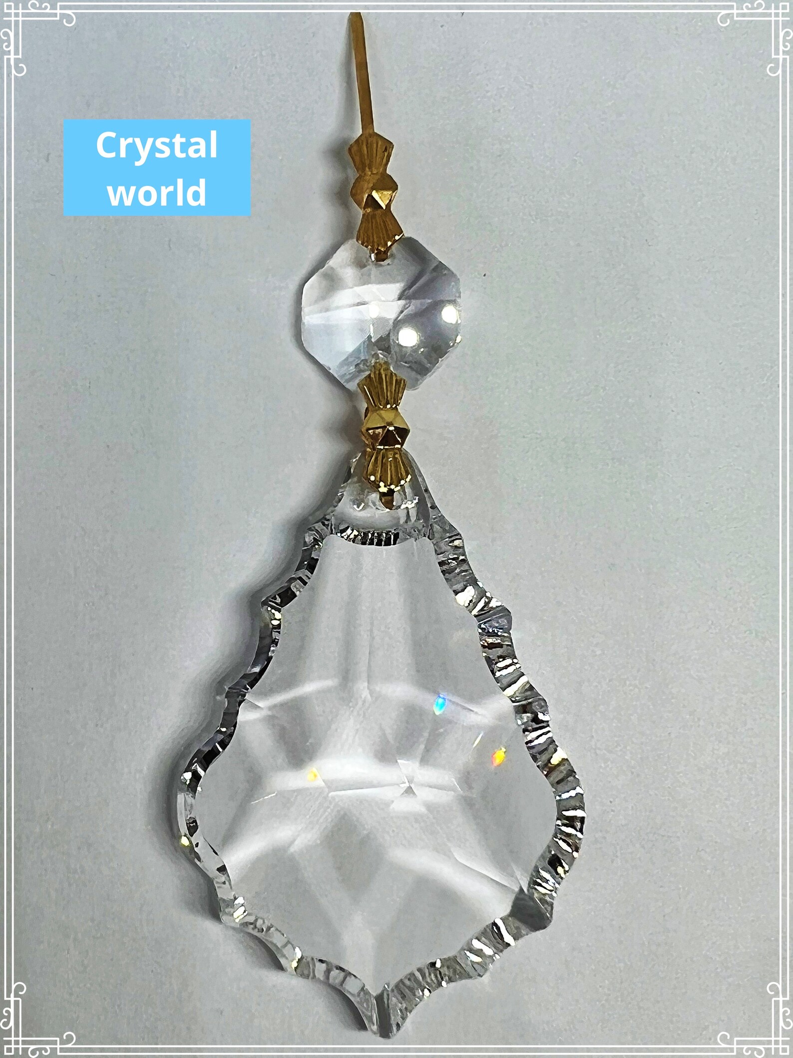 5 PC Replacements Prisms Chandelier Crystals Asfour Lead Etsy