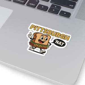 Pittsburgh &#39;Nat Kiss-Cut Stickers, Fun Foodie Decor, Laptop Stickers, Gift for Pittsburgh Fans, Yinzer Burgh, Pittsburghese
