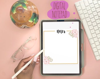 Digital Note Pad | digital paper for goodnotes | digital note taking pad