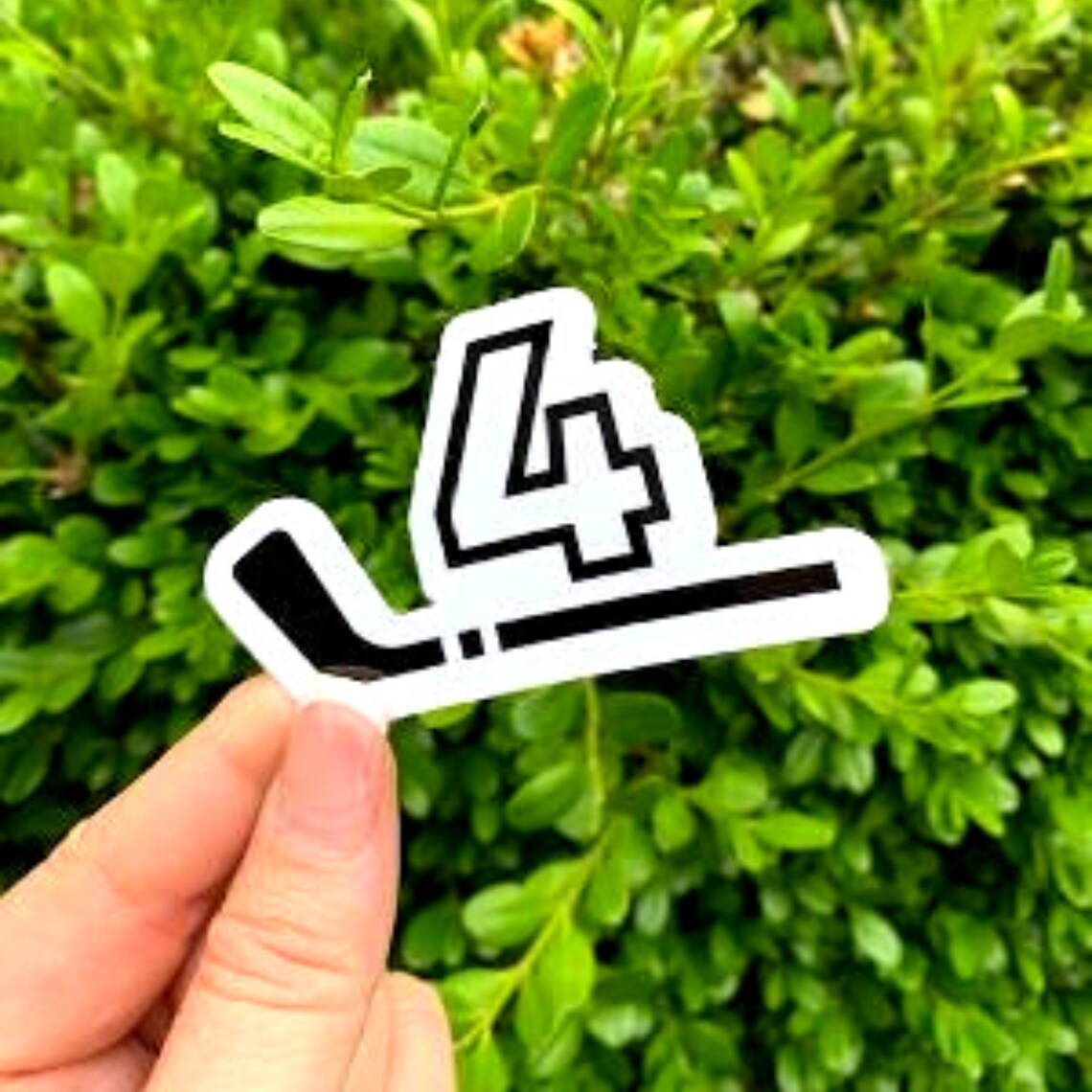 Custom Hockey Sticker Vinyl Waterproof Custom Hockey Number Etsy