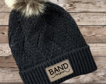 Band Mom Hat, Beanie for Band Mom, Band Mom Gift, Christmas Gift for Band Mom, Birthday Gift for Band Mom, Band Mom SVG, Band Mom Shirt