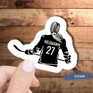 Custom Hockey Stickers, Personalized Hockey Stickers, Hockey Team Stickers, Hockey SVG, tournament, Hockey Girl Number Sticker, Hockey Girl