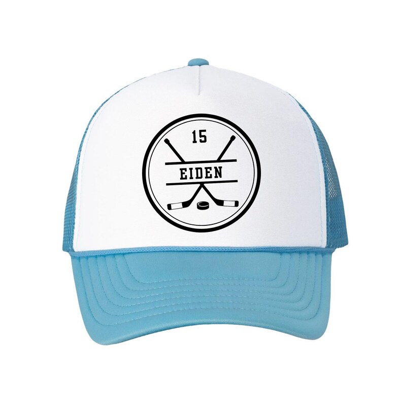 Hockey Mom Hat Custom Player Number Baseball Cap Team Support Gear Game Day Essential Fan Wear Personalized Athletic Accessory Perfect Gift Idea Sports Collection Quality Construction Comfortable Fit Adjustable Size Custom