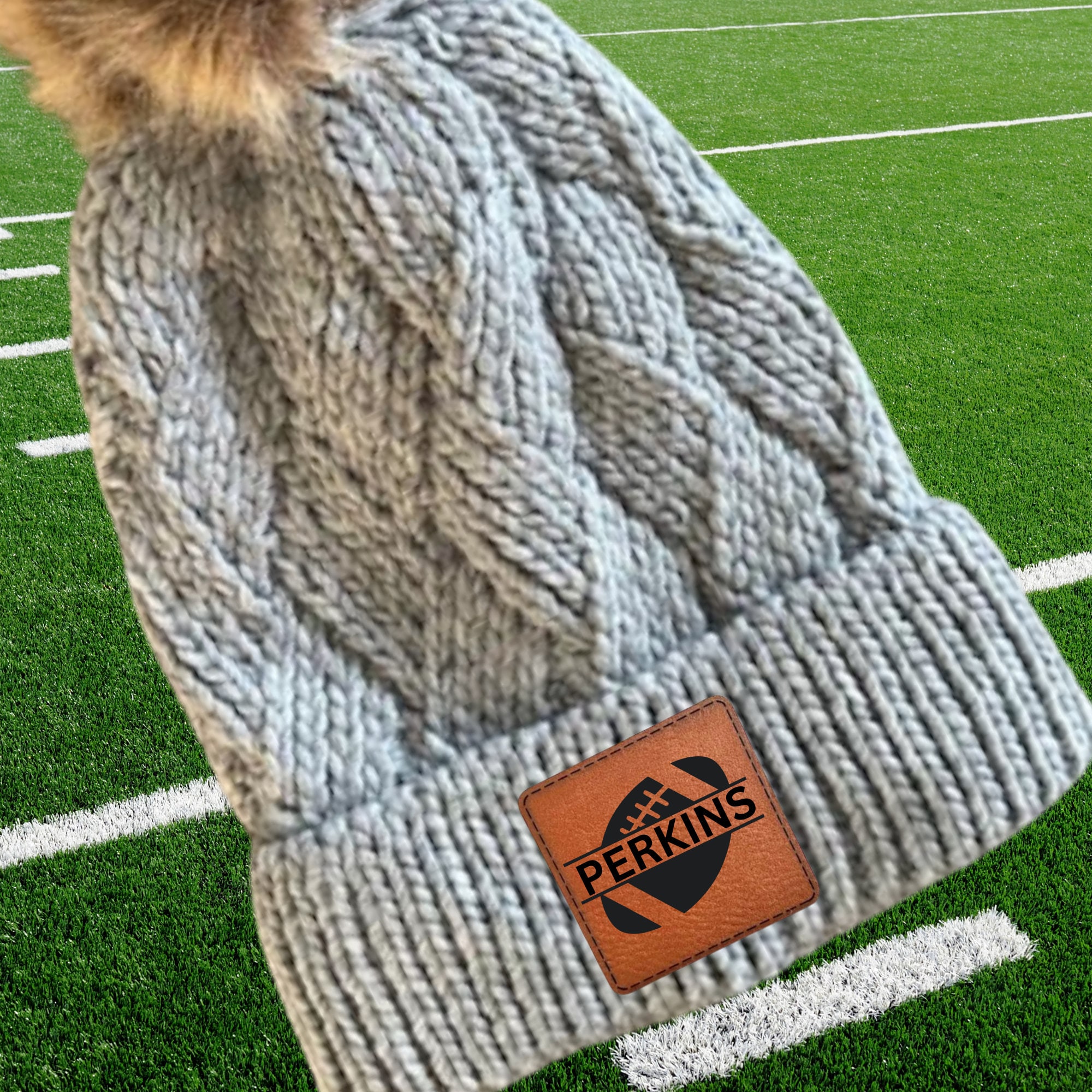 Custom Football Hat for Football Mom Beanie for Football Player Gift for Football Mom Custom Hat Football Fan Present Football Dad Beanie