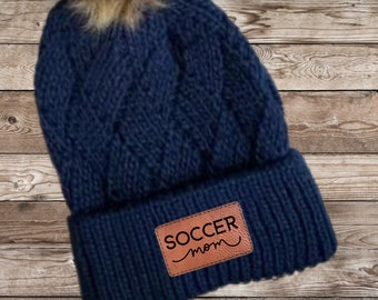 Soccer Mom Hat, Custom Soccer Mom Hat, Beanie for Soccer Mom, Soccer Mom Gift, Christmas Gift for Soccer Mom, Soccer Mom SVG