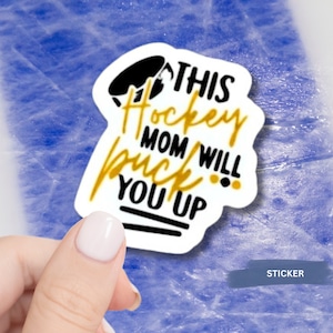 Hockey Mom Aufkleber Auto Aufkleber Fenster Vinyl Wasserdicht Sport Zubehör Geschenkidee Hockey Mom Auto-Dekoration Laptop Aufkleber Tumbler Design