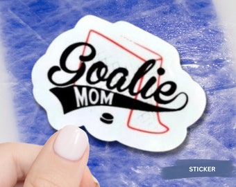 Hockey Sticker, Ice Hockey Goalie, Hockey Goalie Mom, Ice Hockey Sticker, Goalie Gift, Goalie, Hockey Jersey, Hockey Player, Sport Team Name