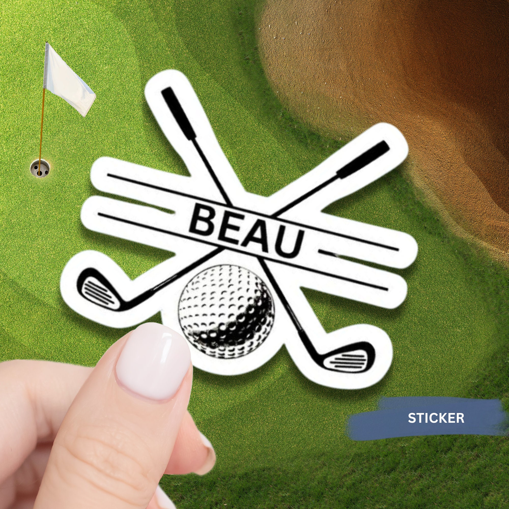 Golf Boot Sticker Personalized Golf Sticker Custom Design Golf Accessory Bag Decoration ...