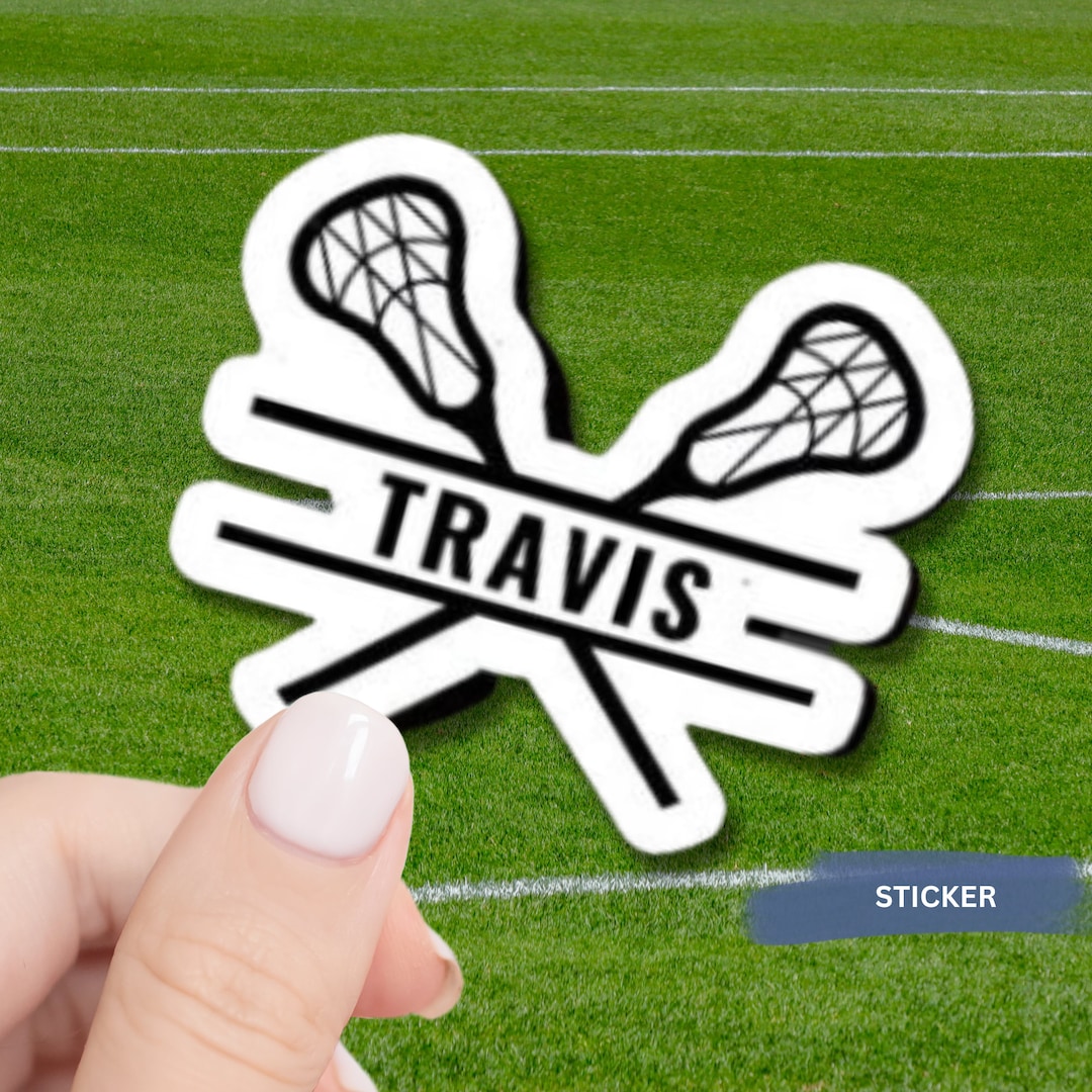Personalized Lacrosse Sticker Custom Design Water Resistant Vinyl Decal ...
