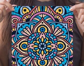 Mandala Paint on Canvas HandMade Ornament DIY Set Painting by Numbers Picture with Unique Design Colorful Paint by Numbers Best Gift for Adult Mandala Paint on Canvas HandMade Ornament DIY Set Painting by Numbers Picture with Unique Design Colorful Paint by Numbers Best Gift for Adult