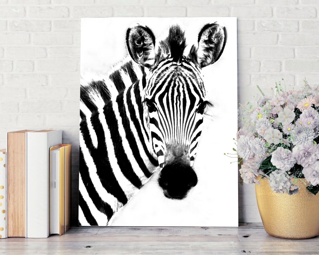WATERCOLOR Zebra, Baby Zebra Nursery Wall Art, PRINTABLE, Zebra Baby