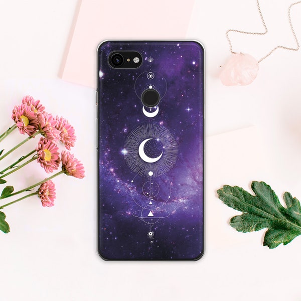 Moon Phases Pixel 6 Pro Case Google Pixel 6 Case Pixel 5 5G Case Google Pixel 5 Case Google Pixel 4A 5G Case Google Pixel 4A Case PC0432