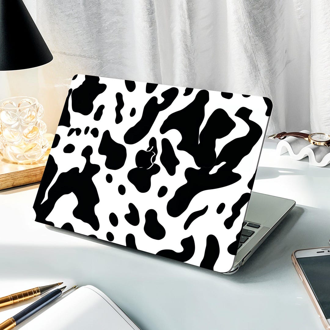 Cow Print MacBook Shell Case Cover for New MacBook M1 Pro 14 M1 Air 13 ...