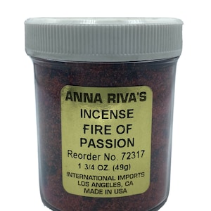 Anna Riva Incense Powder Fire Of Passion