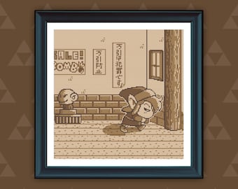 The Legend of Zelda Link's Awakening Are You Proud of Yourself Photograph Geek Cross Stitch Pattern Download