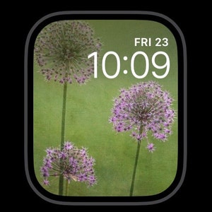 Purple Flower Photo for Apple Watch, Flower Watch Face, Botanical Wallpaper for Apple Watch