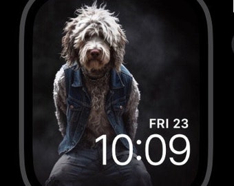 Golden Doodle St. Berdoodle Face voor Apple Watch, Dog Watch Face, Wallpaper voor Apple Watch