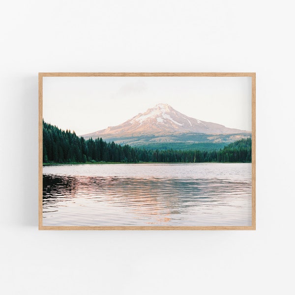 Mt Hood Photography Print | Trillium Lake Oregon (Downloadable)