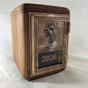 Vintage Oak Post Office Box Bank