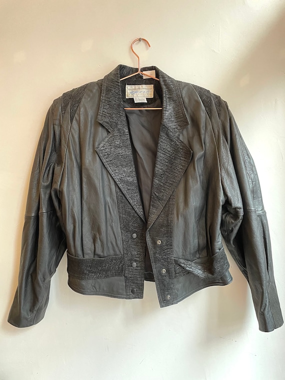 Vintage Black Leather Jacket