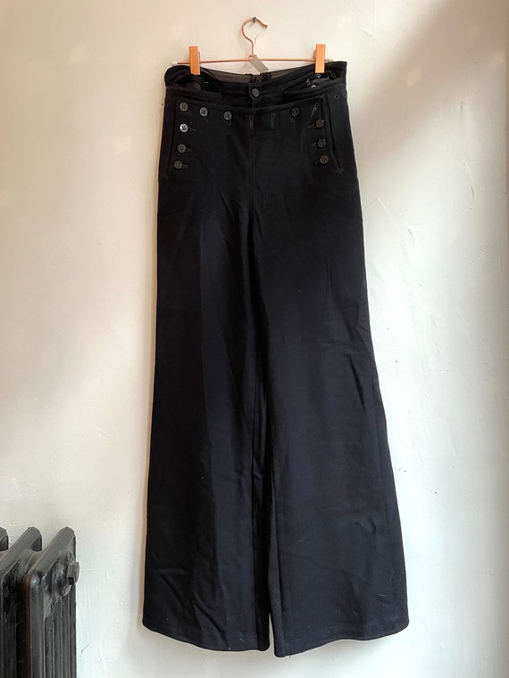 Vintage Black Sailor Pants